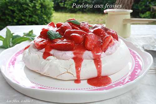 Pavlova aux fraises