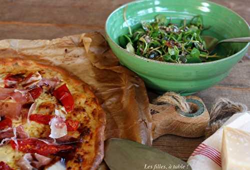 Pizza à la crème de parmesan