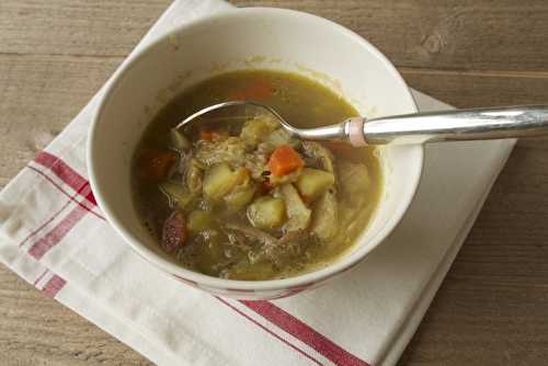 Potage à l’agneau et au ras-el-hanout (suite du pot-au-feu)