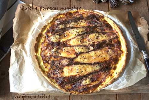 Quiche poireau munster