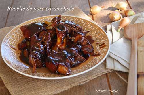 Rouelle de porc caramélisée aux oignons sauciers