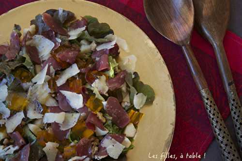 Salade au magret fumé et gelée de Sauternes