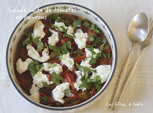 Salade cuite aux tomates et poivrons