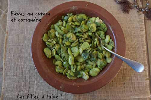 Salade de fèves au cumin et coriandre