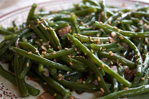 Salade de haricots verts façon asiatique