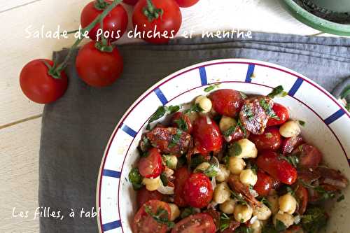 Salade de pois chiches et menthe