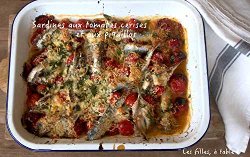 Sardines aux tomates cerises et aux piquillos