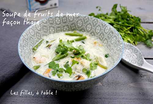 Soupe de fruits de mer façon thaïe