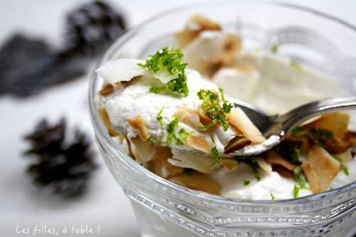 Syllabub noix de coco et citron vert