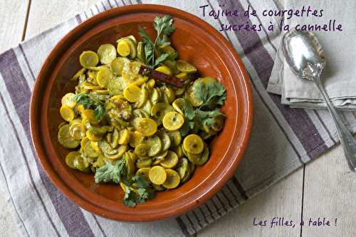 Tajine de courgettes sucrées à la cannelle