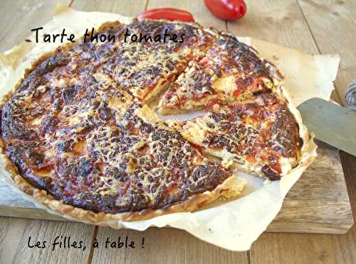 Tarte au thon et tomates