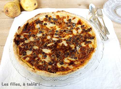 Tarte aux poires et au chocolat