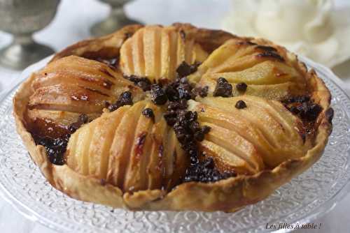 Tarte aux poires et chocolat