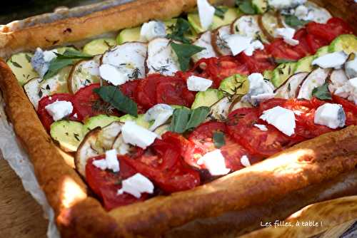 Tarte bayadère aux légumes d’été