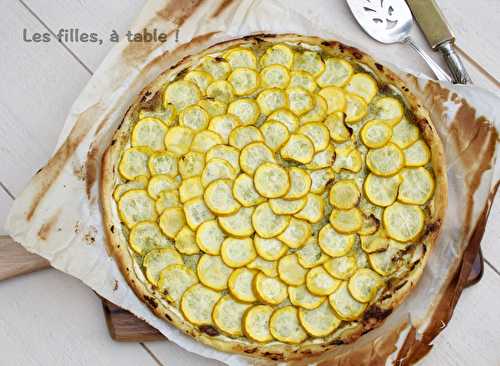 Tarte fine aux courgettes