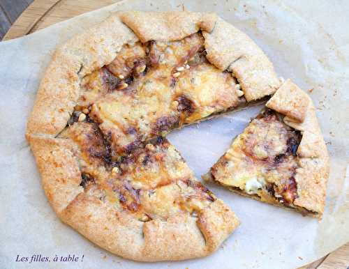 Tarte rustique aux aubergines et scamorza