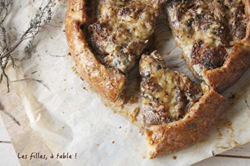 Tarte rustique aux champignons