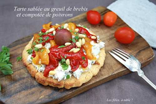 Tarte sablée au greuil de brebis et aux poivrons – Battle food #63