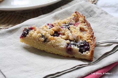 Tarte streusel aux deux raisins