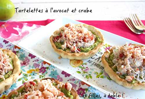 Tartelettes à l’avocat et au crabe