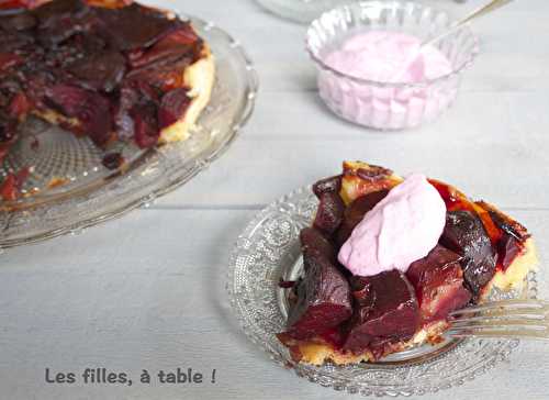 Tatin de betteraves et sa chantilly