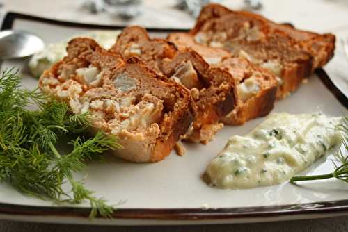 Terrine de lotte, sauce aux fines herbes