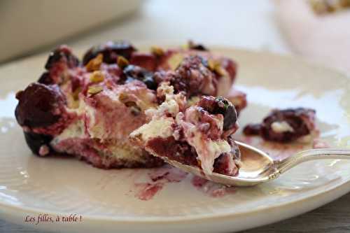 Tiramisu aux cerises à la fève tonka