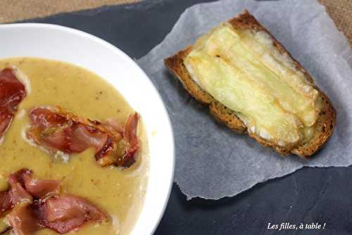 Velouté de pomme de terre façon tartiflette