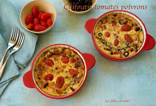 Clafoutis de tomates cerise et poivrons