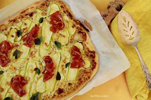 Tarte alsacienne à la courgette et coppa