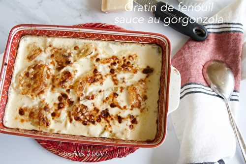 Gratin de fenouil, sauce au gorgonzola