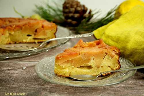 Gâteau renversé aux coings