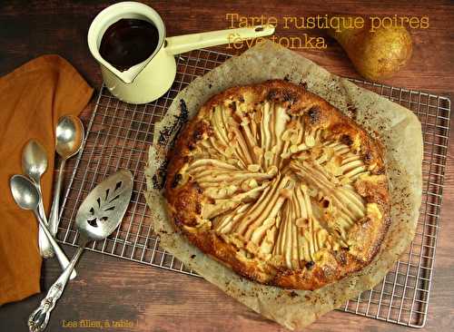 Tarte rustique aux poires et fève tonka