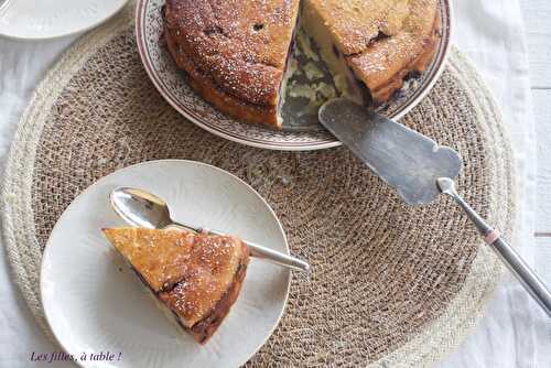 Flan au citron et aux myrtilles sauvages