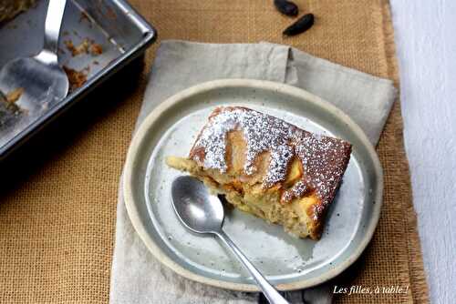 Gâteau moelleux pommes poires