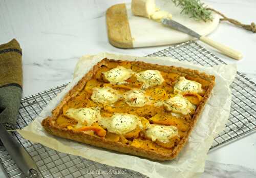 Tarte à la courge butternut et au chèvre