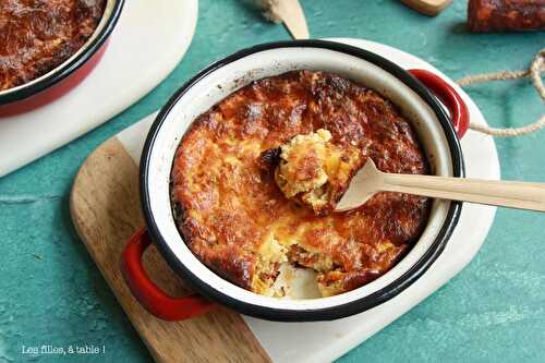 Clafoutis aux courgettes et chorizo