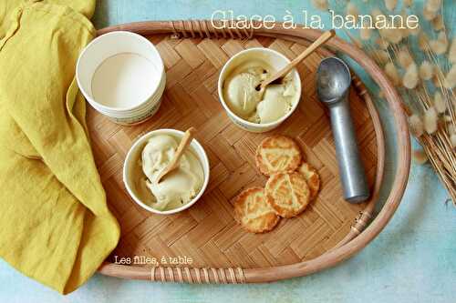 Glace à la banane flambée au rhum