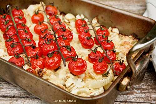 Gratin de fenouil et tomates cerises en crumble de Yotam Ottolenghi