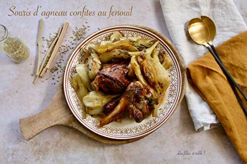 Souris d’agneau confites au fenouil