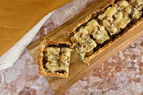 Tarte fine aux pleurotes et au morbier