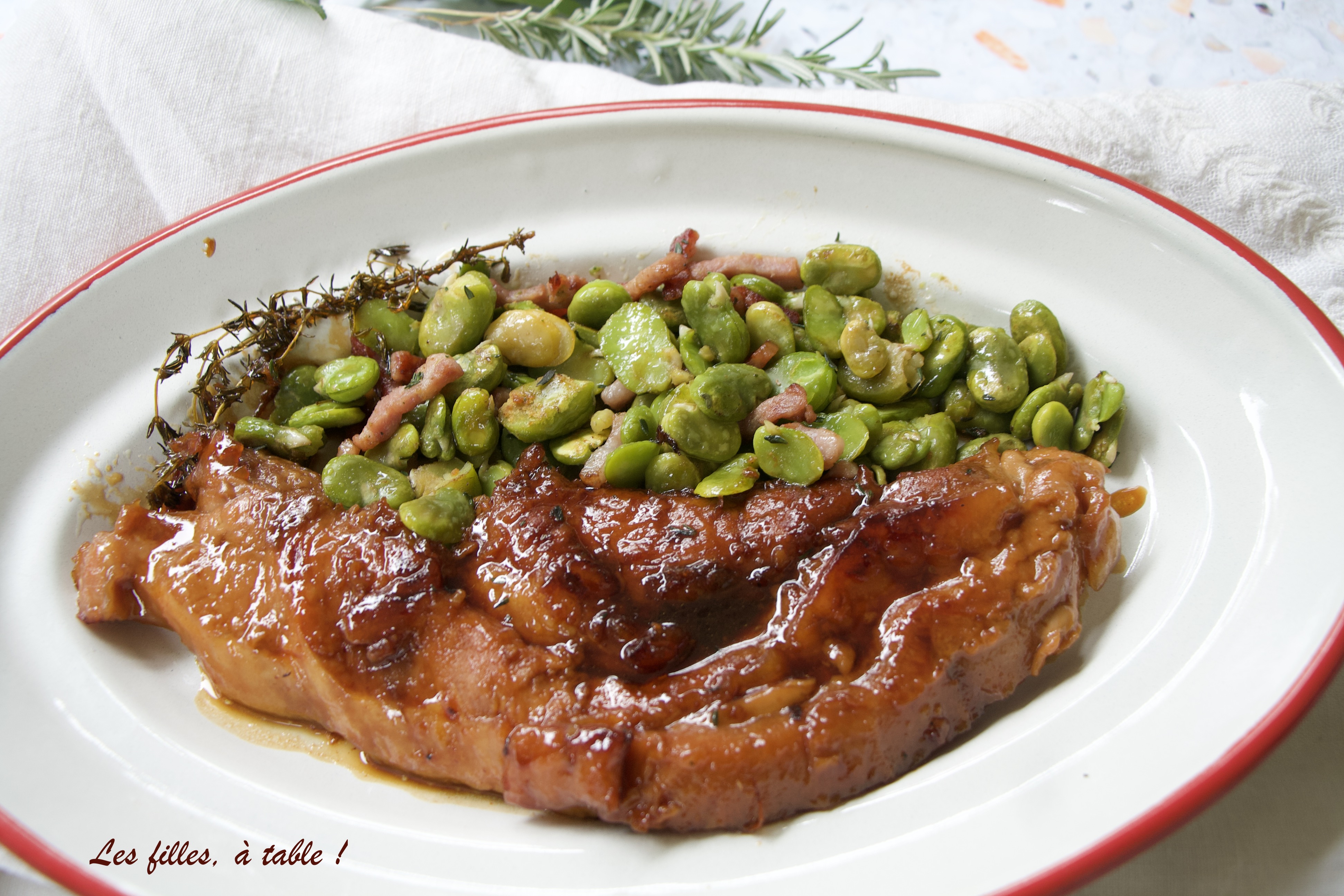 Tendron de veau laqué au cidre