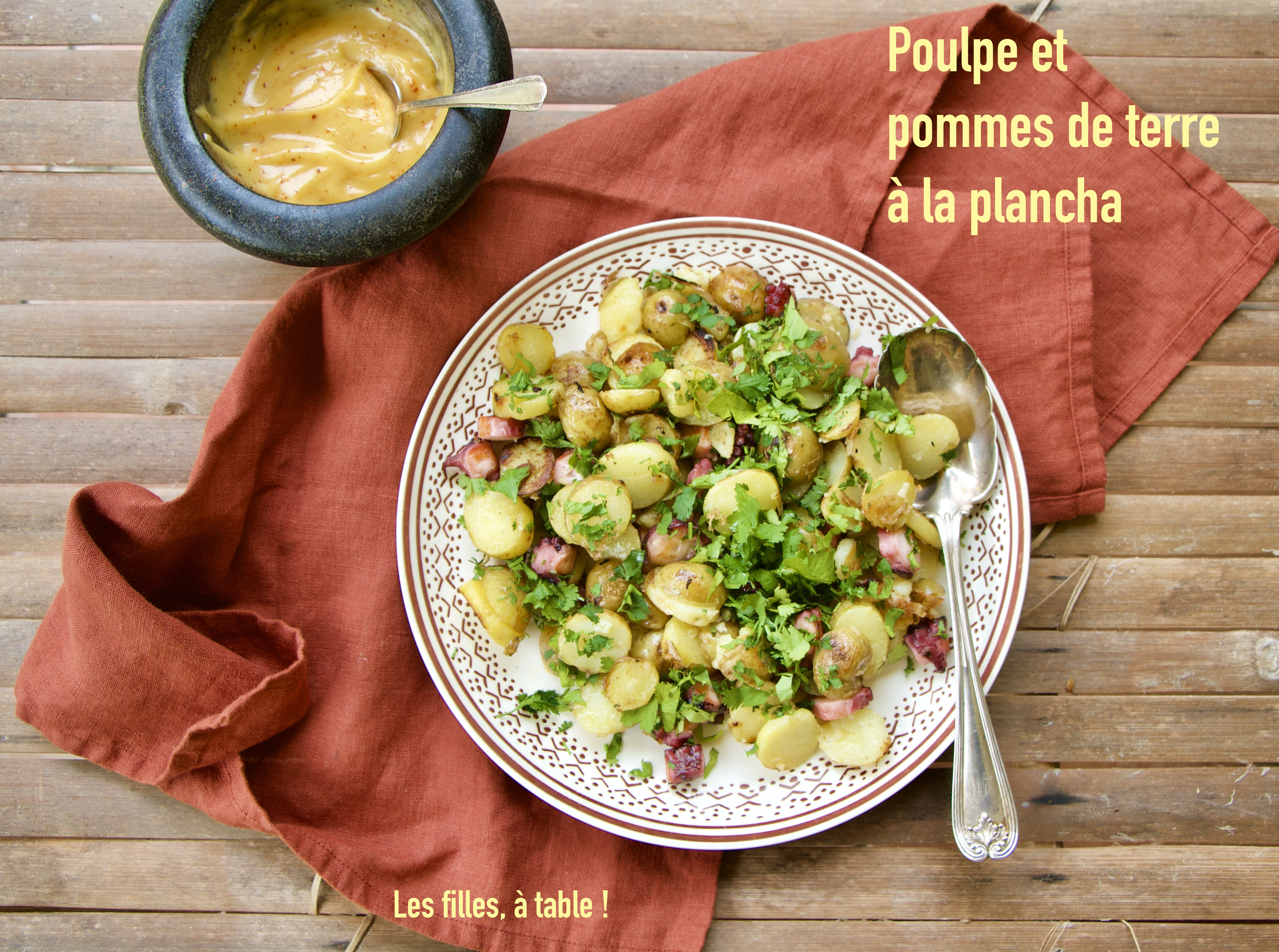 Poulpe et pommes de terre à la plancha