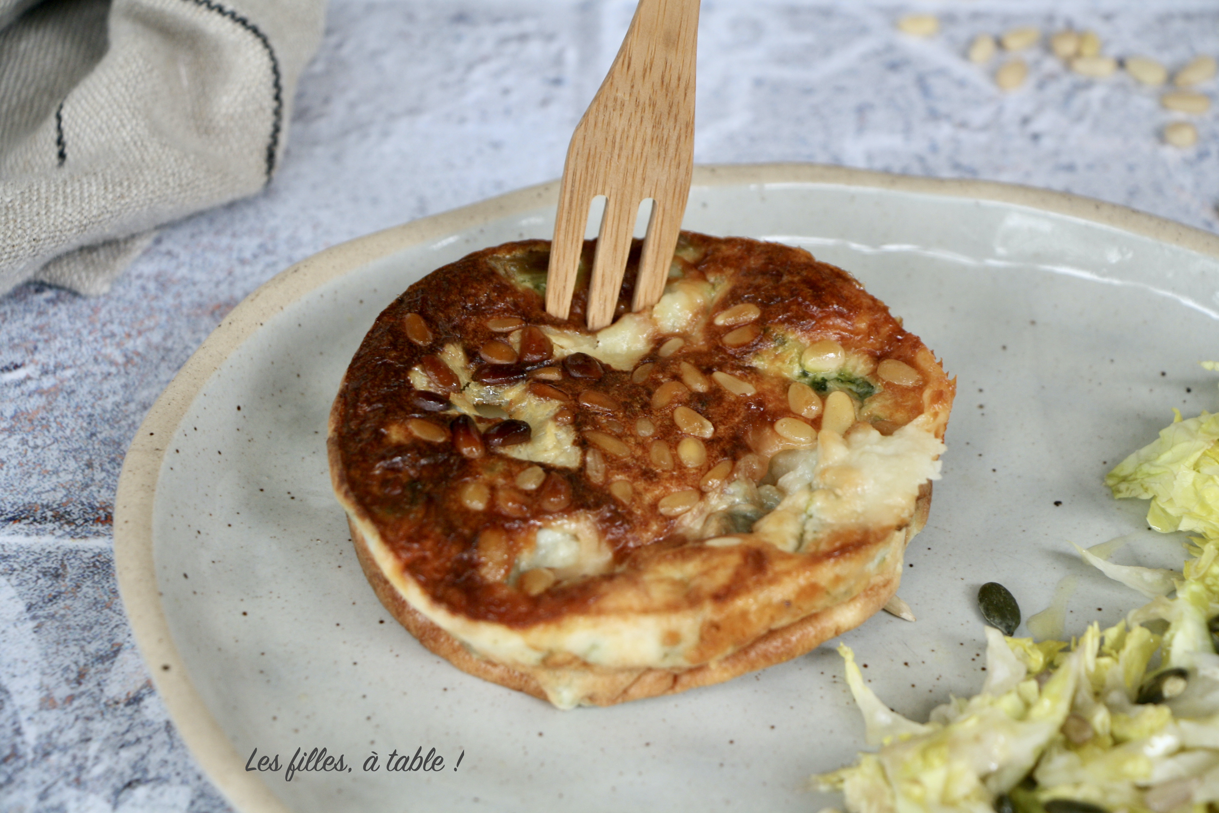 Clafoutis à la cima di rapa et au gorgonzola