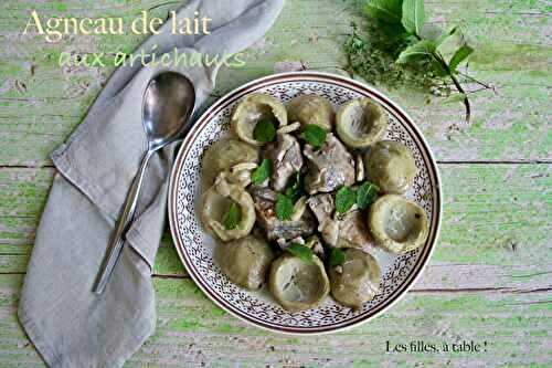 Agneau de lait aux artichauts