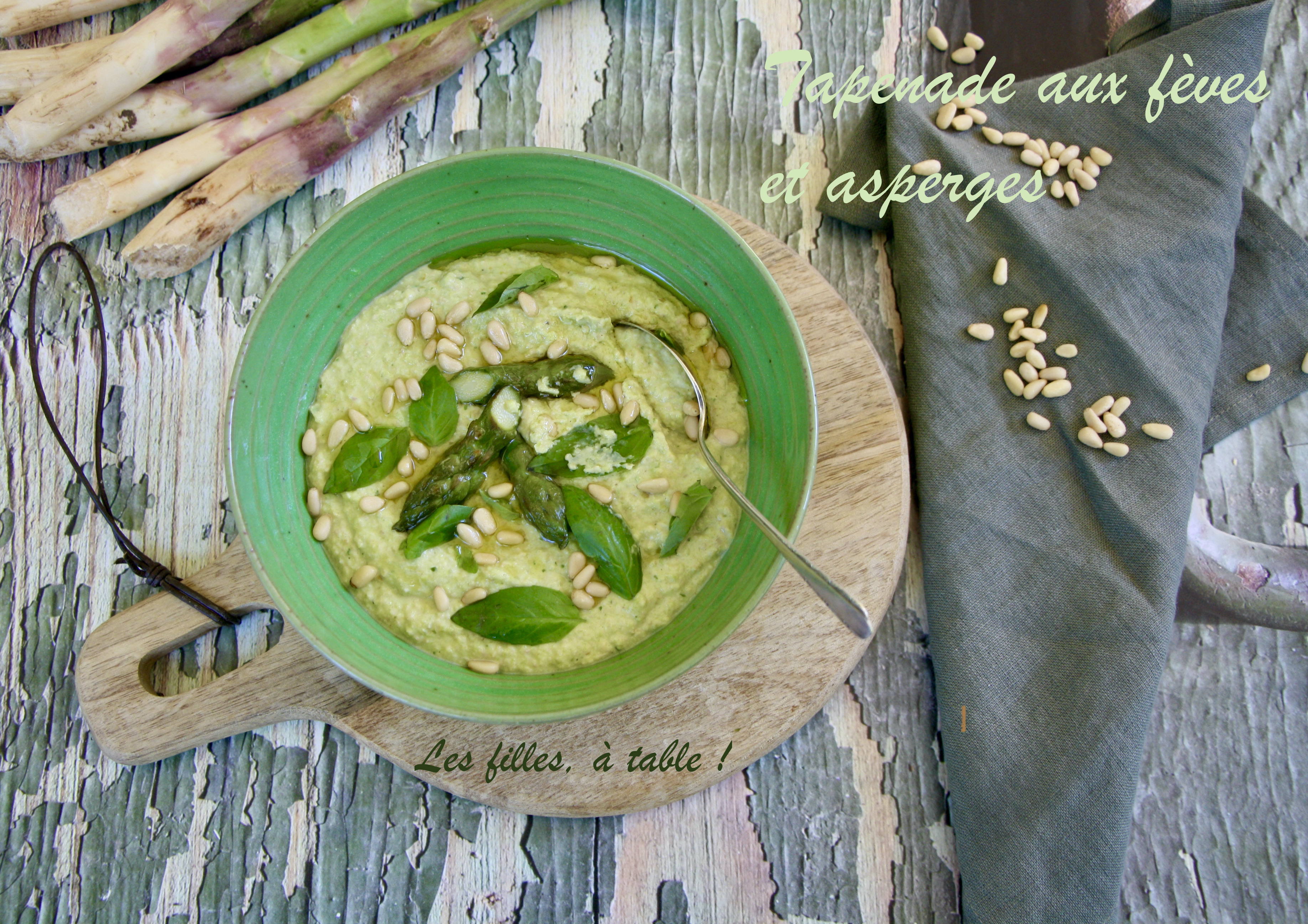 Tapenade aux fèves et asperges