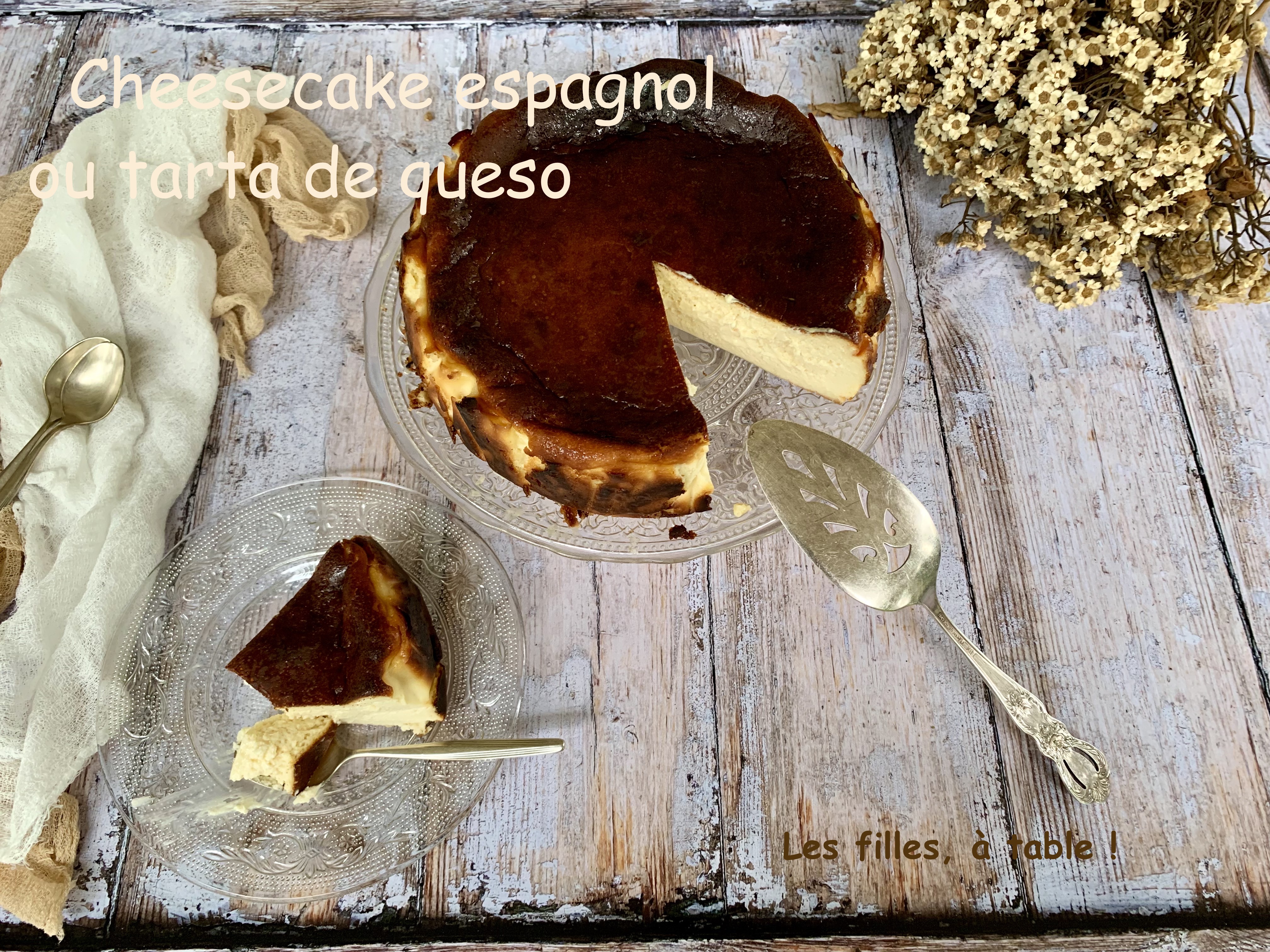 Cheesecake basque ou tarta de queso
