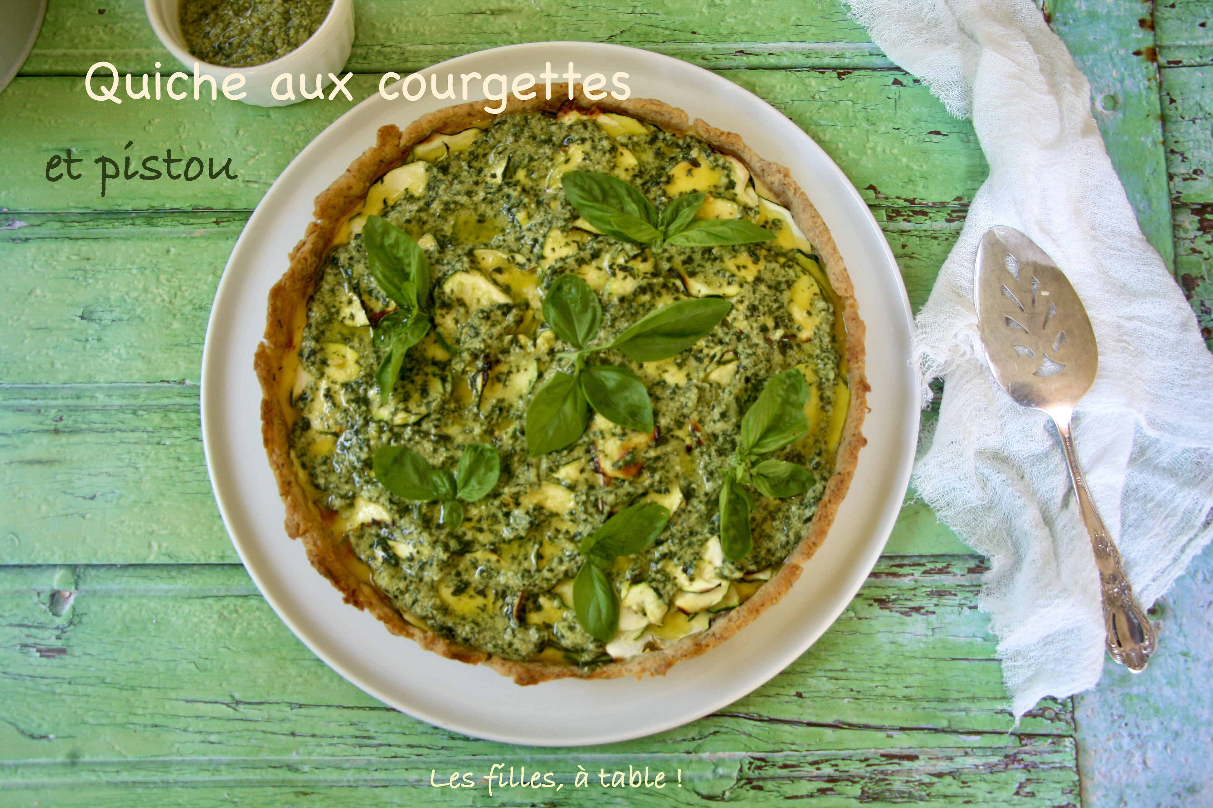 Quiche aux courgettes et pistou