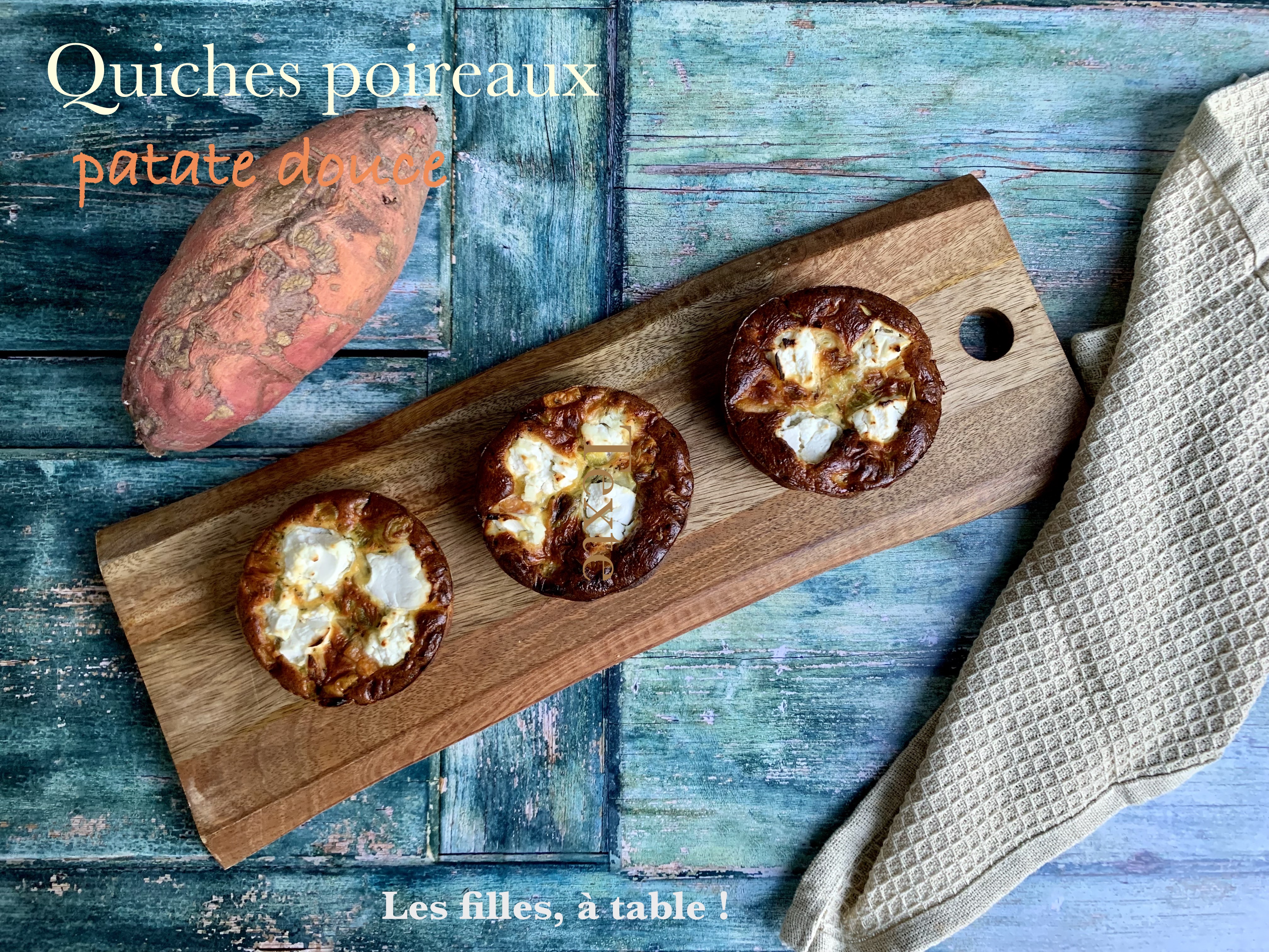 Quiche sans pâte poireaux et patate douce