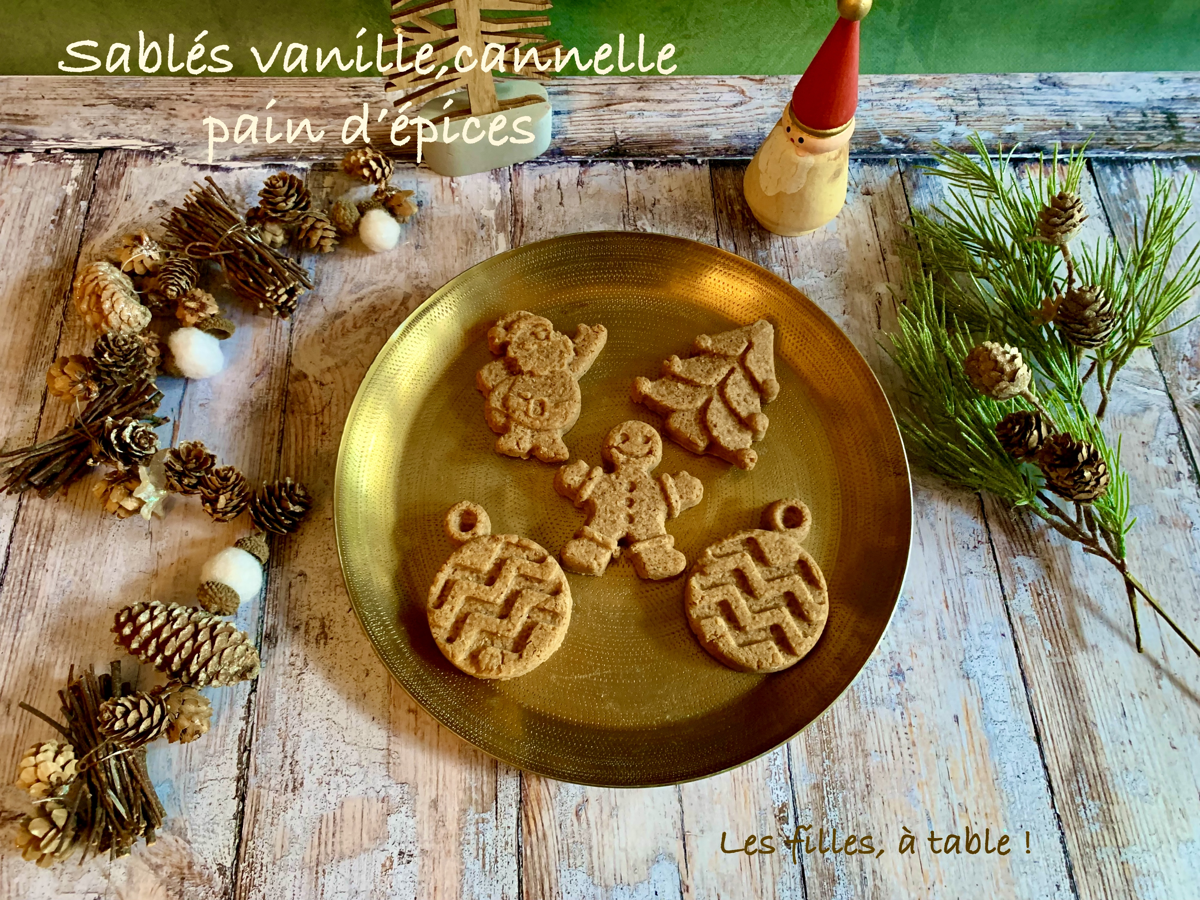 Sablés vanille, cannelle et pain d’épices de Philippe Conticini